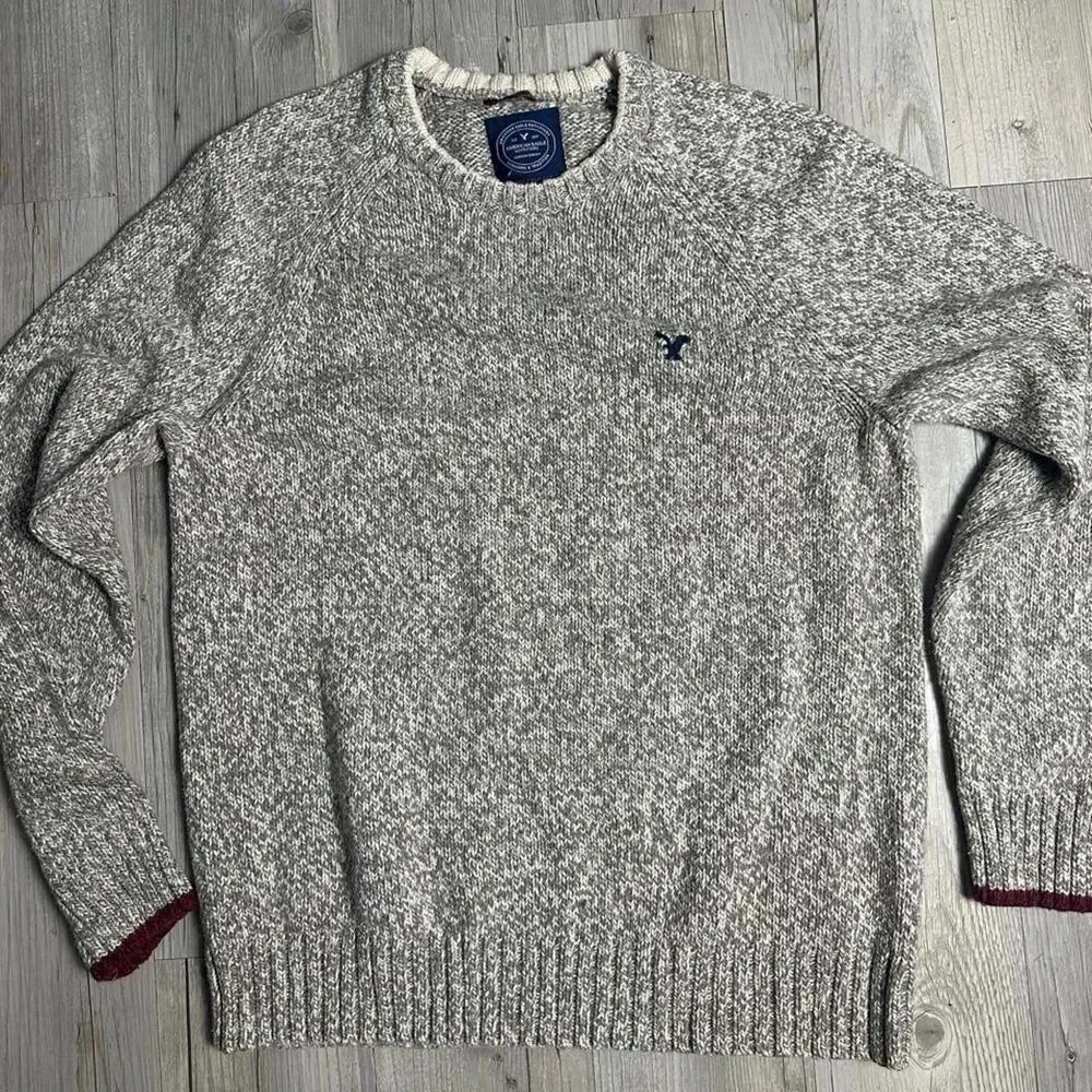 American-eagle Men's Grey Jumper